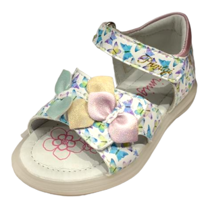 Sandalo bambina white-lilla con farfalle - Primigi