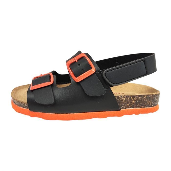 BioNatura sandalo nero e arancione sinistra