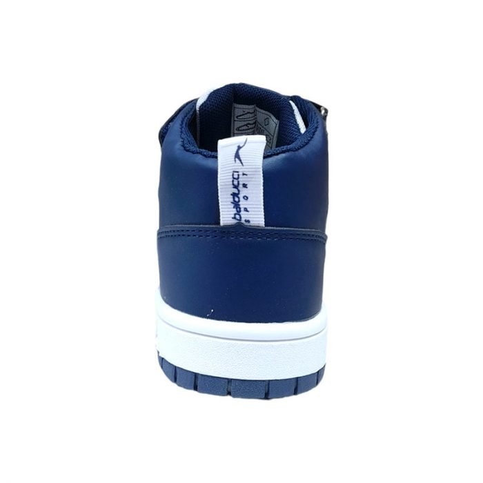 Sneakers alta bianco blu Balducci tallone