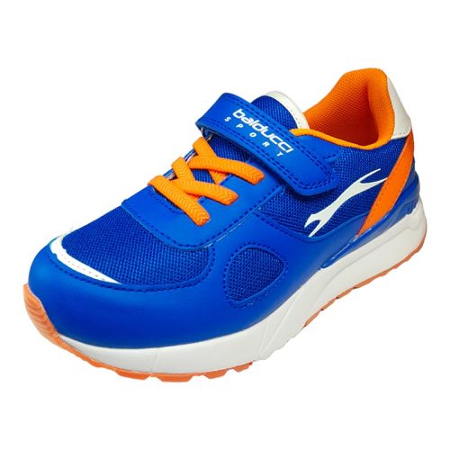 Sneakers colore blu royal con lacci elastici Balducci Sport fronte