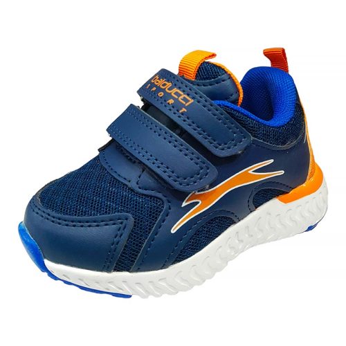 Sneakers colore blu scuro con strappo Balducci Sport fronte