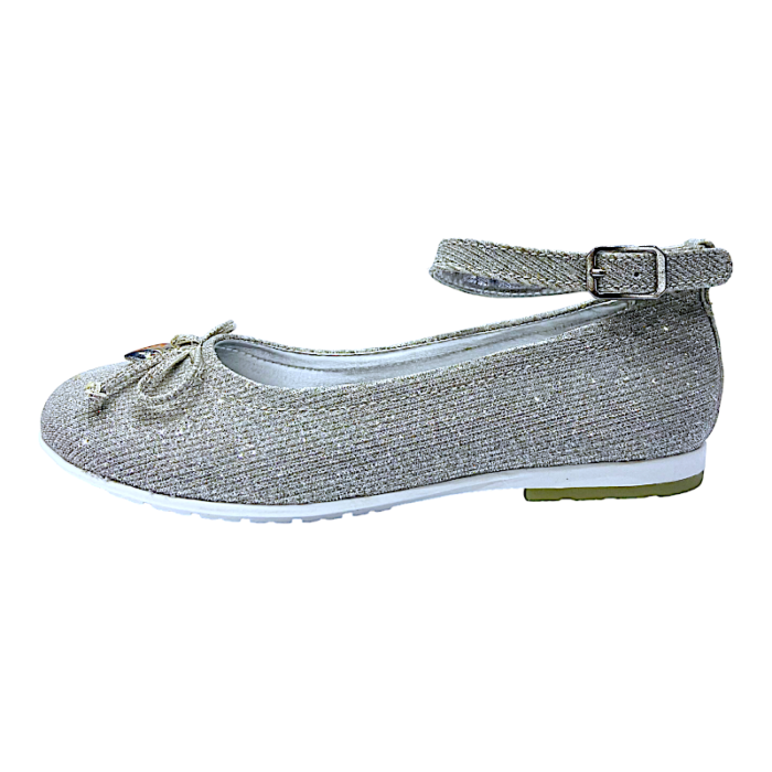 Ballerine con cinturino silver glitterato - Asso