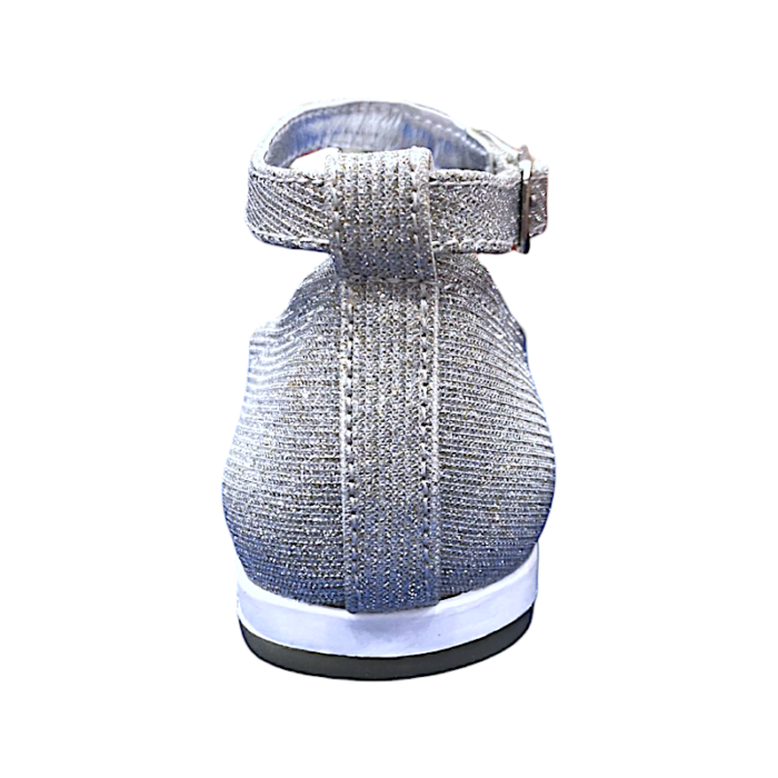 Ballerine con cinturino silver glitterato - Asso