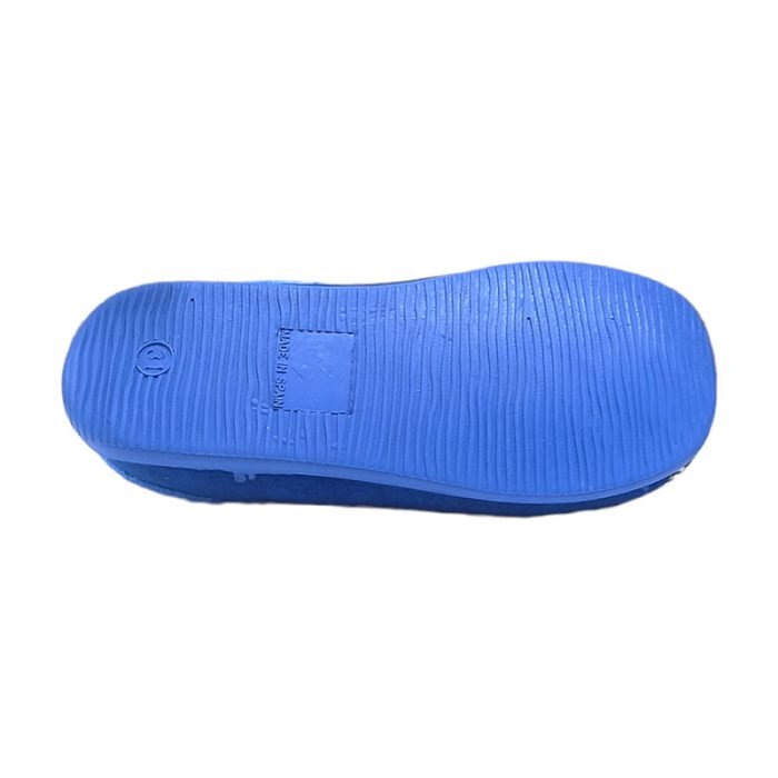 pantofola in tessuto colore blu "moto" Grunland suola