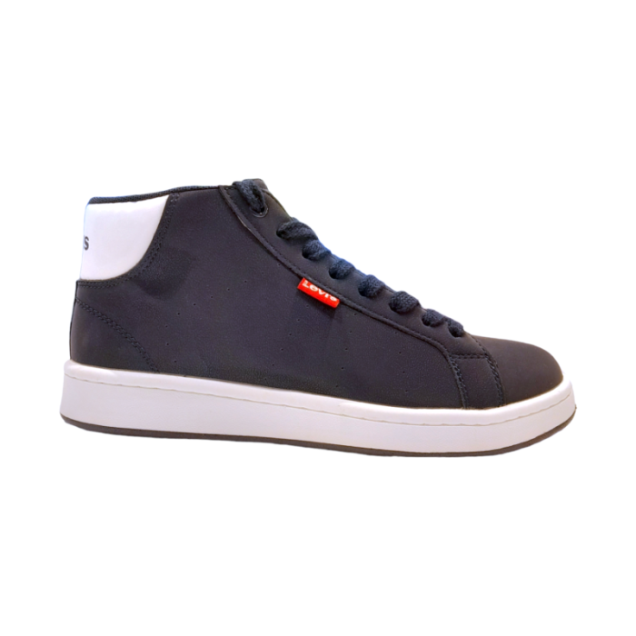 Calzatura sneakers avenue mid blu-navy alta per bambino - Levi's