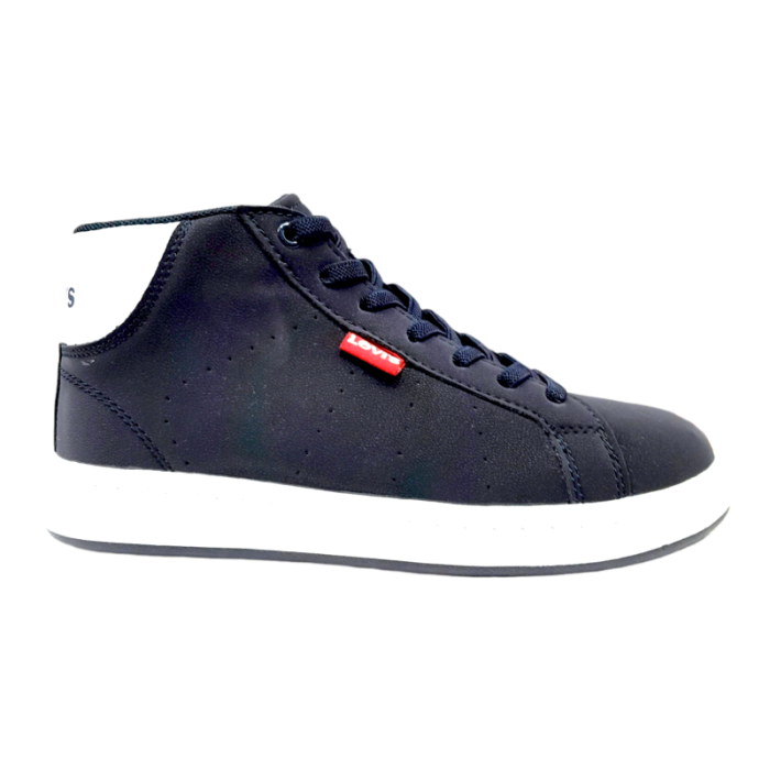 Calzatura sneakers avenue mid navy alta per bambino - Levi's