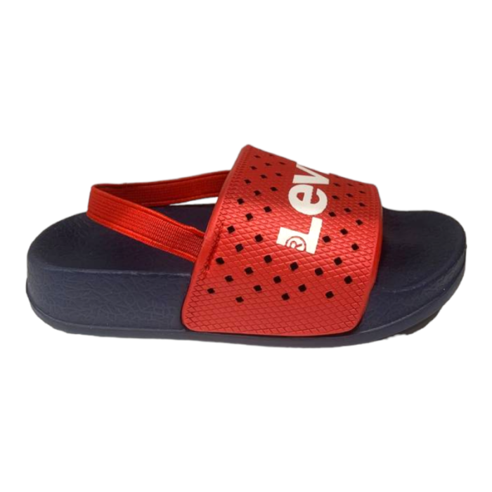 Ciabatta per il mare e la piscina mini june traforata red-navy - Levi's