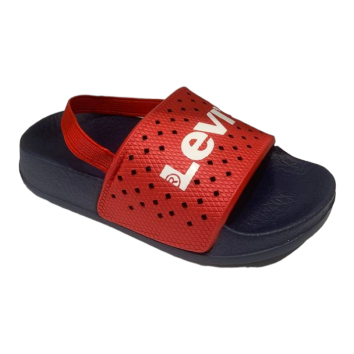 Ciabatta per il mare e la piscina mini june traforata red-navy - Levi's