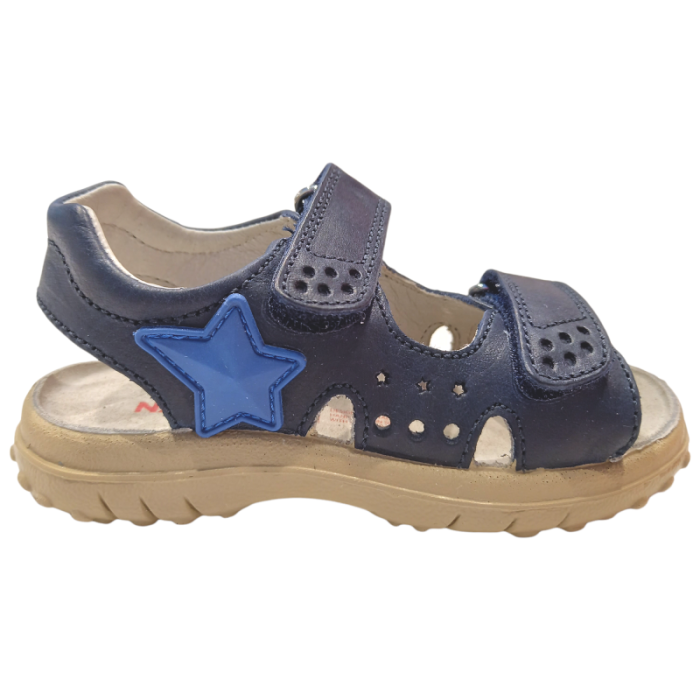 Dock blue sandalo in pelle per bambino primi passi - Naturino