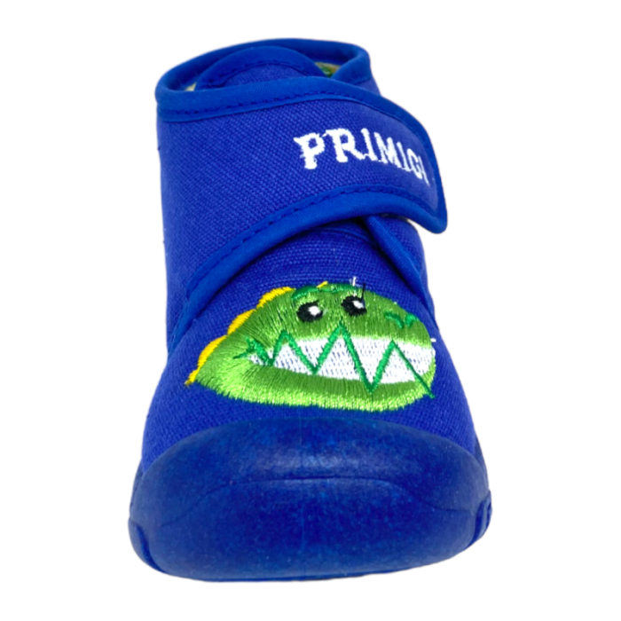 Pantofola bambino di colore blu chiusura a strappo dinosauro - Primigi