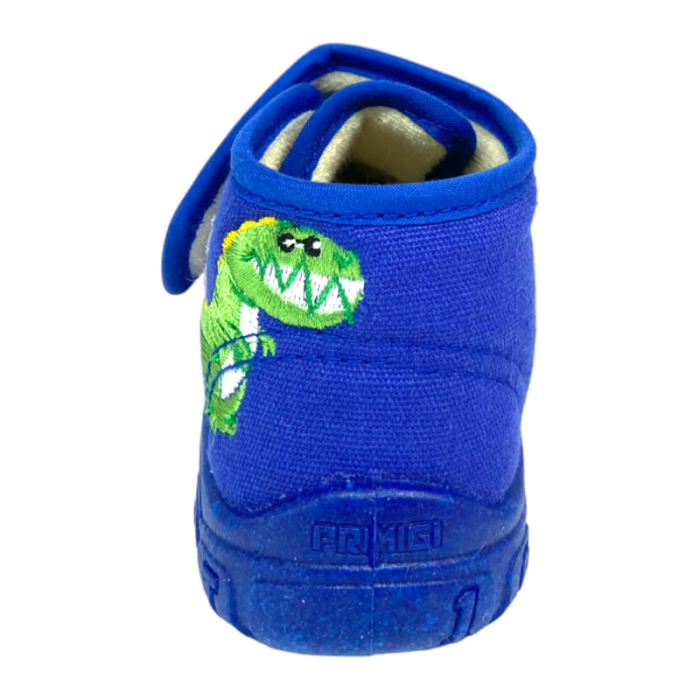 Pantofola bambino di colore blu chiusura a strappo dinosauro - Primigi