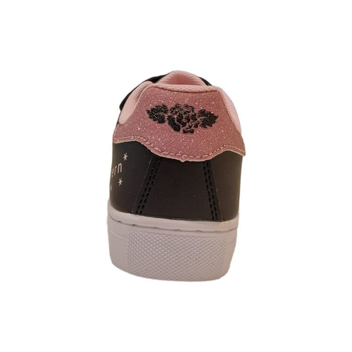 Sneakers colore nero e rosa con stella strass lelli kelly tallone
