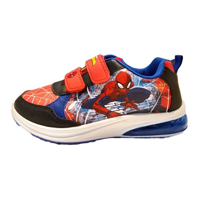 Sneakers Spider-Man rosso blu Easy Shoes sinistra