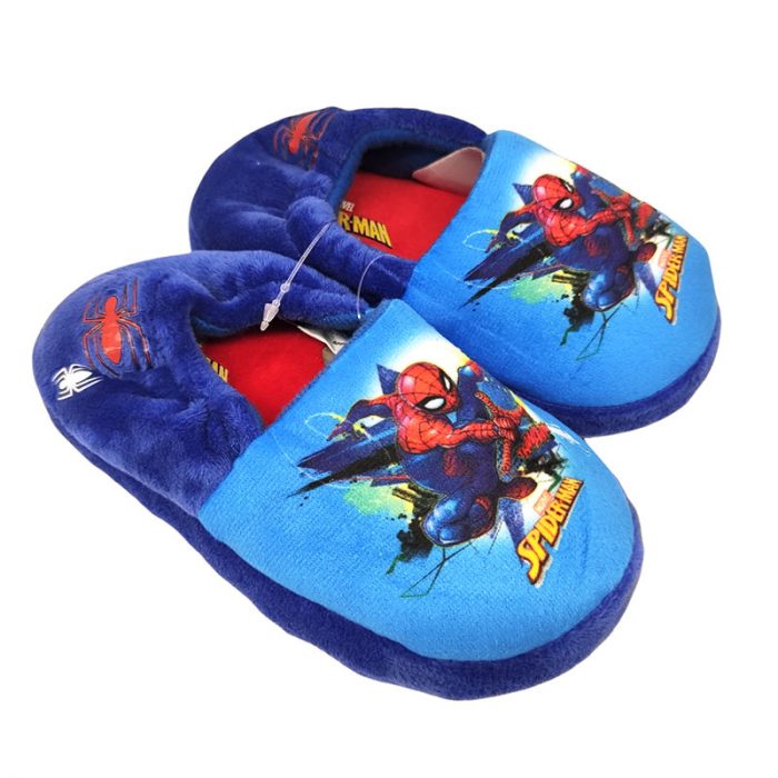 Easy Shoes pantofole Spider-Man aperte blu destra