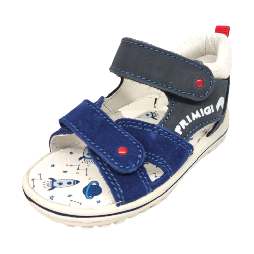 Sandali azzurro e blu in pelle primi passi bambino - Primigi