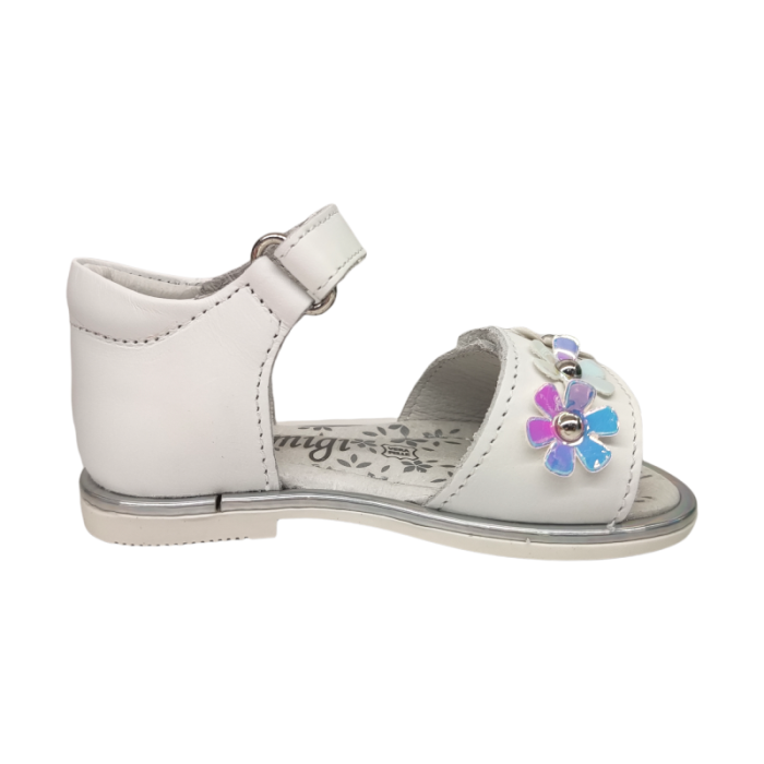 Sandali per bambina nappa bianco 4 fiori - Primigi