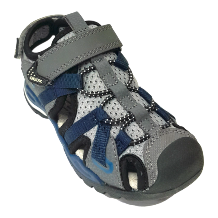 Sandalo Borealis ragnetto bimbo grey-navy con strappo - Geox