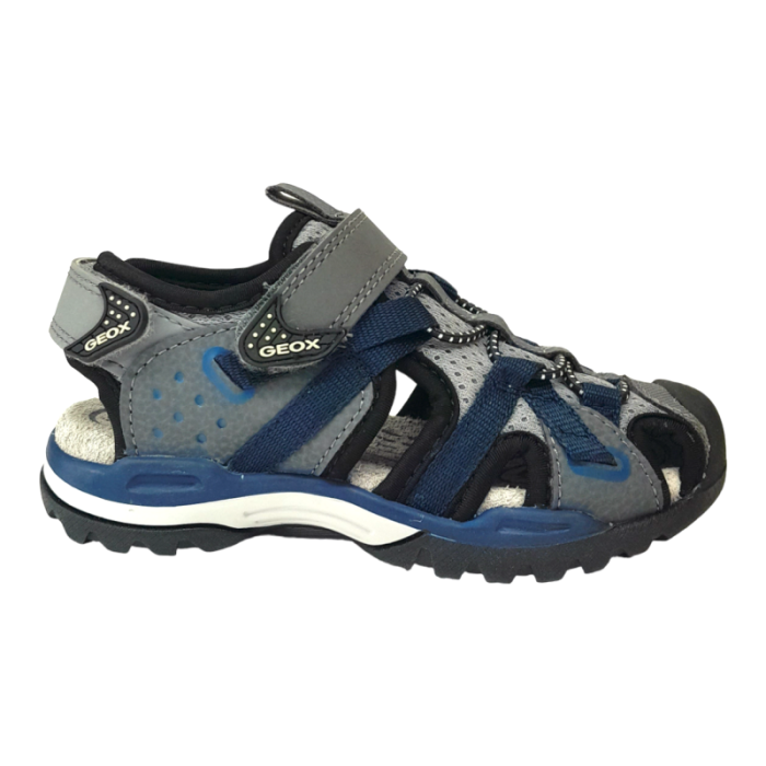 Sandalo Borealis ragnetto bimbo grey-navy con strappo - Geox