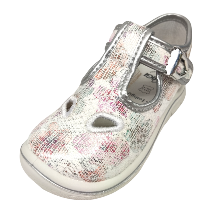 Sandalo baby colore bianco multicolor con occhietti - Primigi