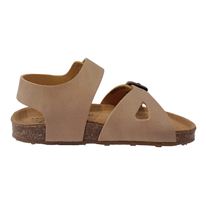 Sandalo bambino con strappo beige - Grunland