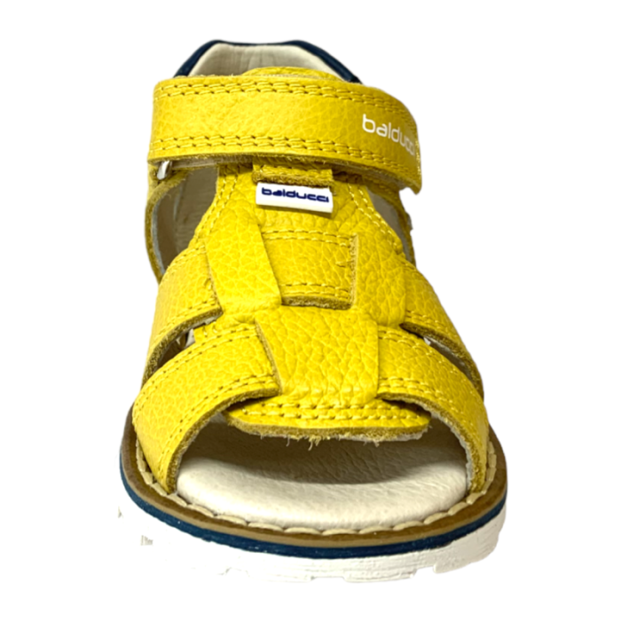 Sandalo bambino primi passi in pelle colore giallo - Balducci (4)