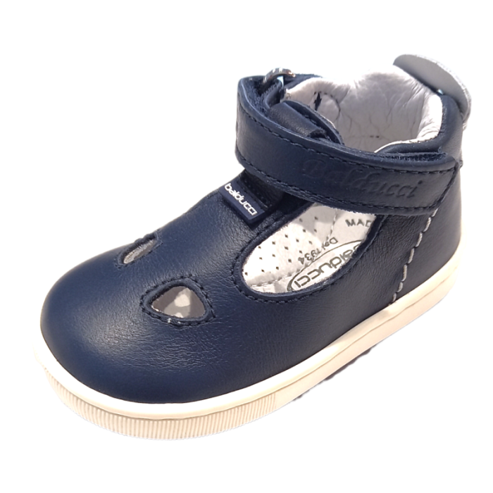 Sandalo da bambino con occhietti colore blu - Balducci