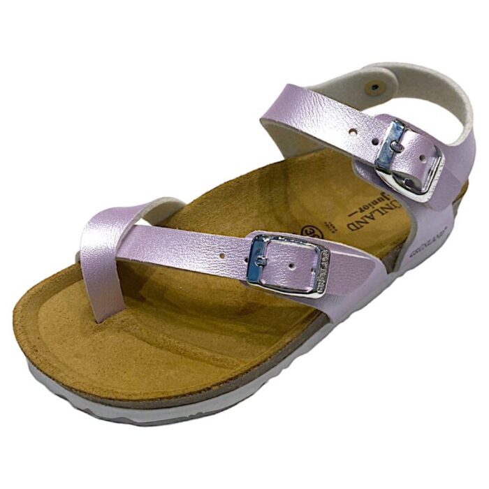 Sandalo infradito bambina glicine metallic - Grunland