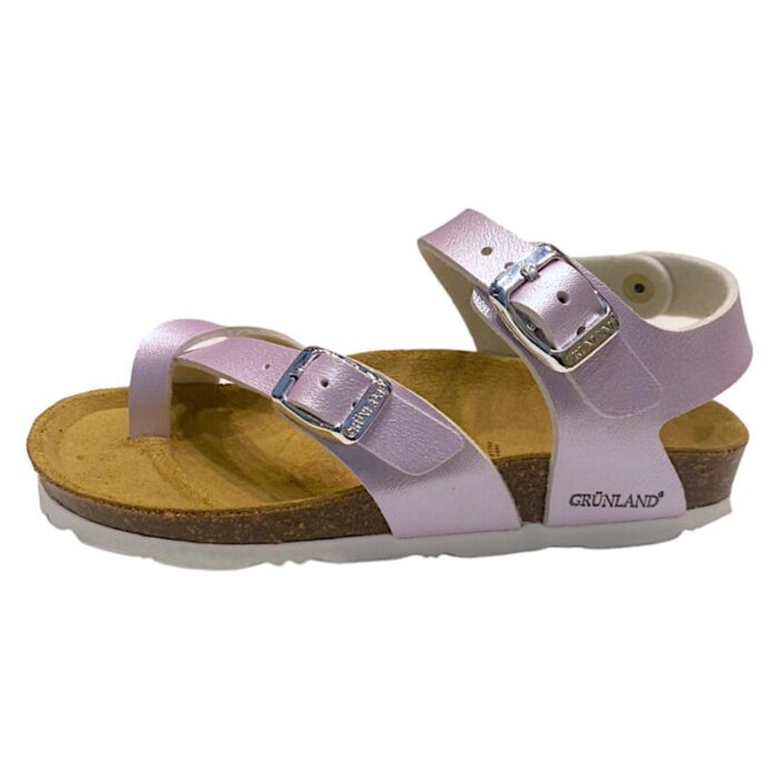 Sandalo infradito bambina glicine metallic - Grunland