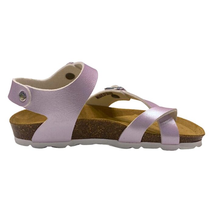 Sandalo infradito bambina glicine metallic - Grunland