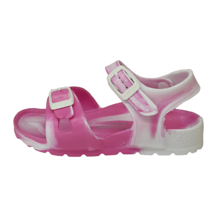 Sandalo mare bambina in gomma fucsia e multicolore - Grunland