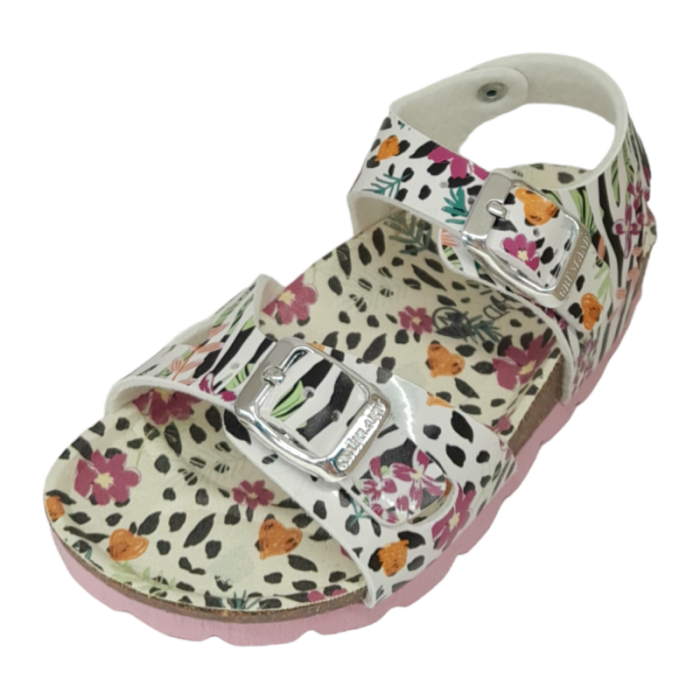 Sandalo per bambina bianco multicolor - Grunland