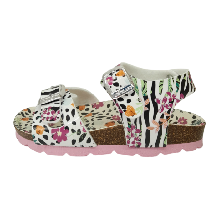 Sandalo per bambina bianco multicolor - Grunland