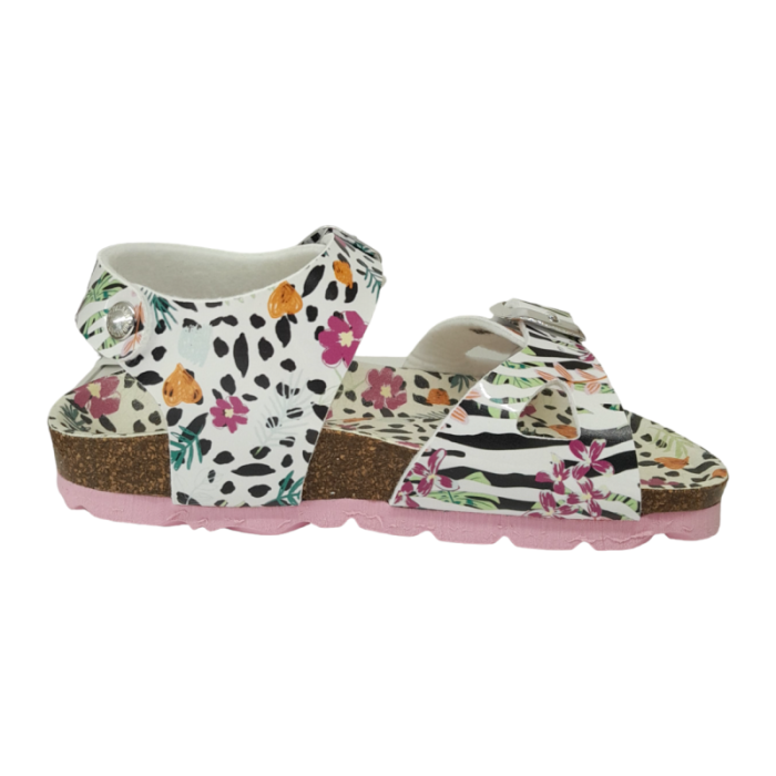 Sandalo per bambina bianco multicolor - Grunland