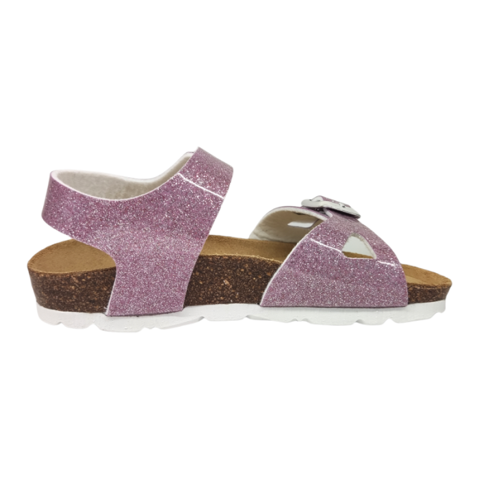 Sandalo per bambina magenta glitter - Grunland