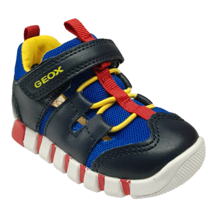 Sandalo ragnetto bimbo con strappo - Blu navy - Red - Yellow - Geox
