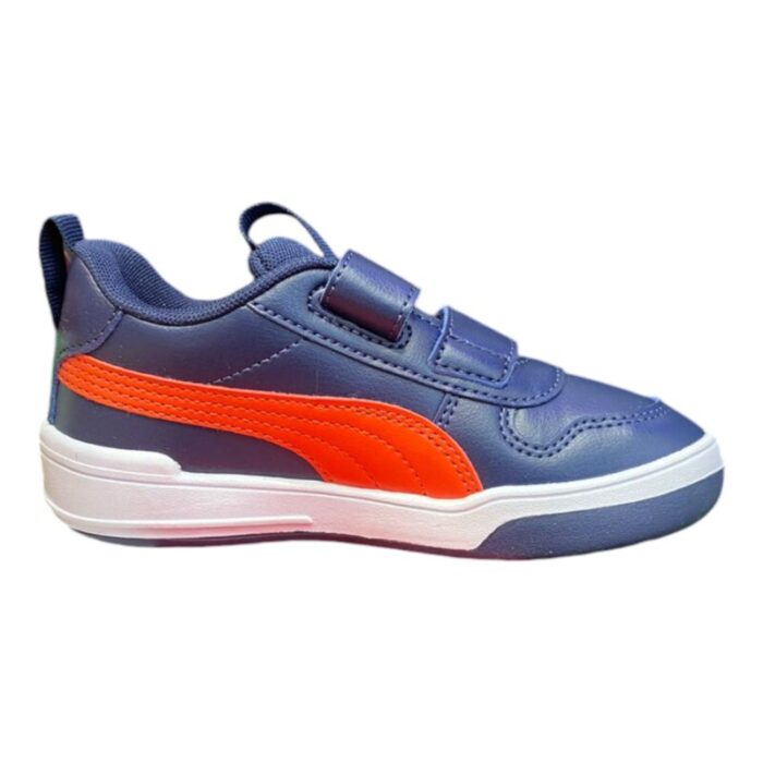 Scarpa ginnica con strappi totalmente in similpelle blue-red - Puma