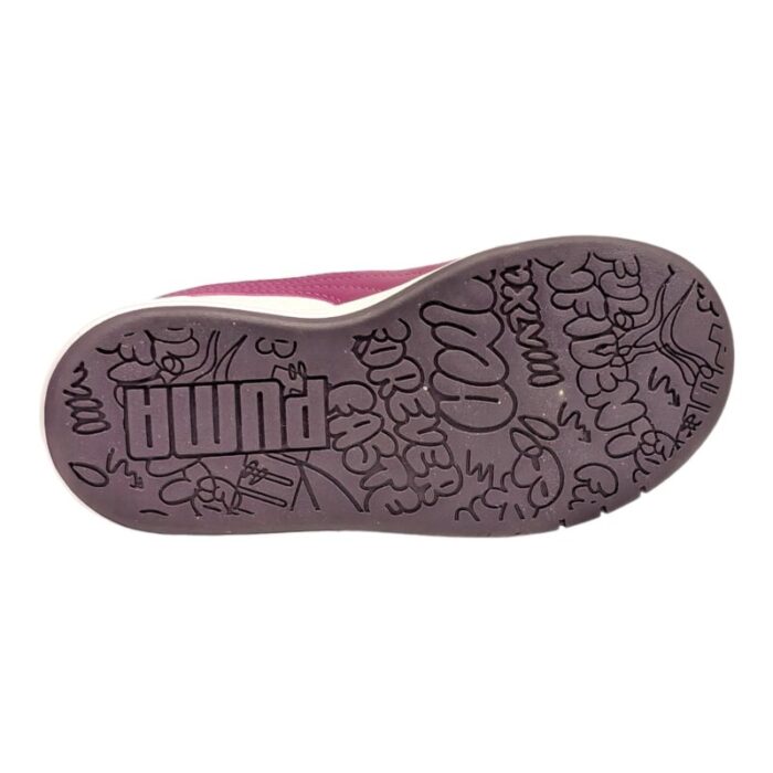 Scarpa ginnica con strappi totalmente in similpelle white-magenta - Puma