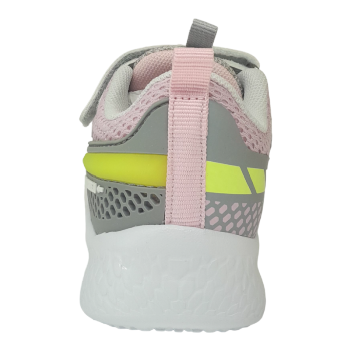 Scarpa sneaker ginnica bambina rosa-argento con strappi e luci - Primigi