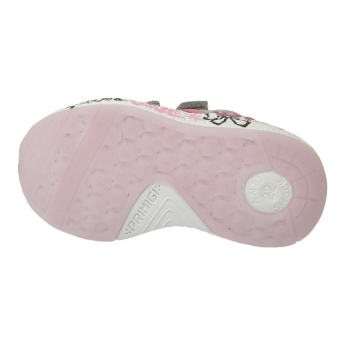 Scarpa sneaker ginnica bambina rosa-silver con strappi - Primigi
