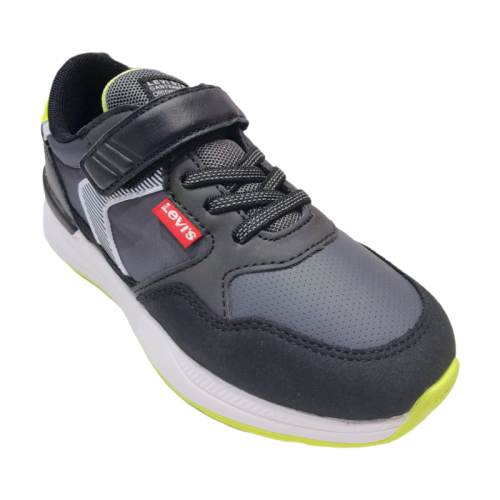 Scarpa sneakers color nero oats sportiva per bambino-ragazzo - Levi's