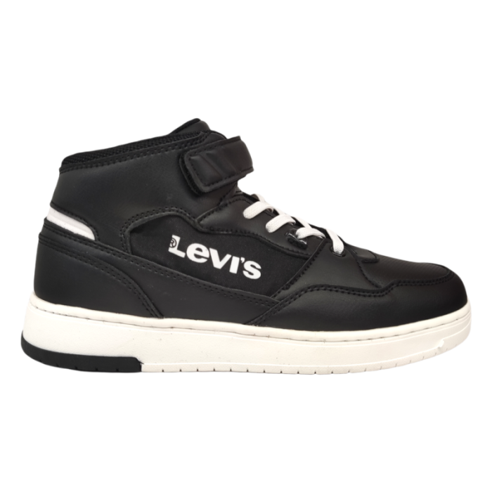 Scarpe sportive sneakers alte block black nera per bambino - Levi's