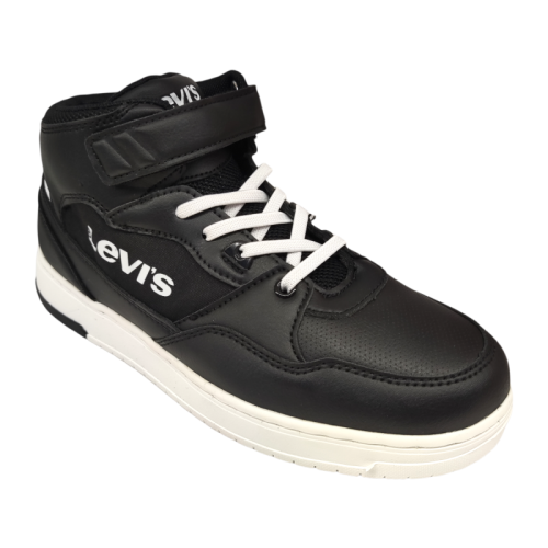 Scarpe sportive sneakers alte block black nera per bambino - Levi's