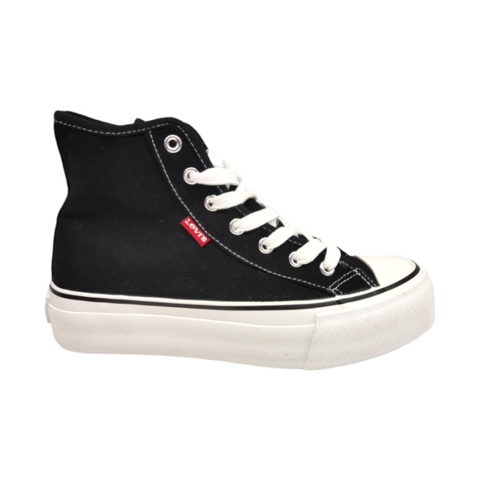 Scarpe sportive sneakers high ball mid black alte - Levi's