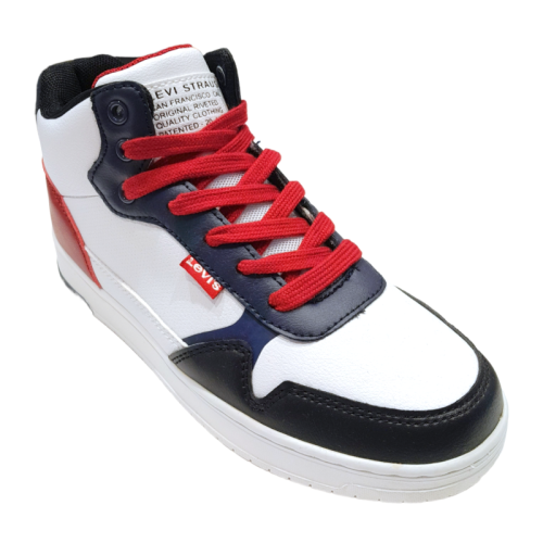 Scarpe sportive sneakers shot mid bianca-rossa - Levi's