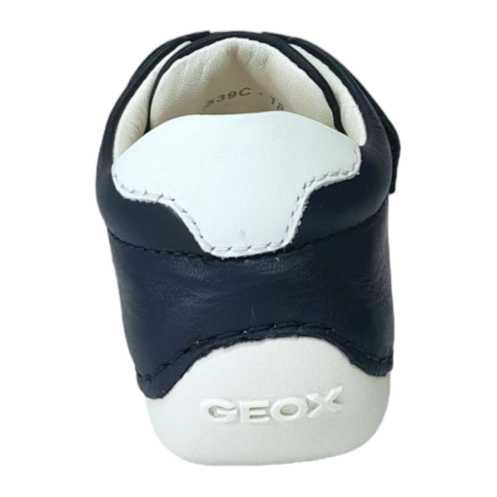 Scarpina baby musetto cane navy-white - Geox