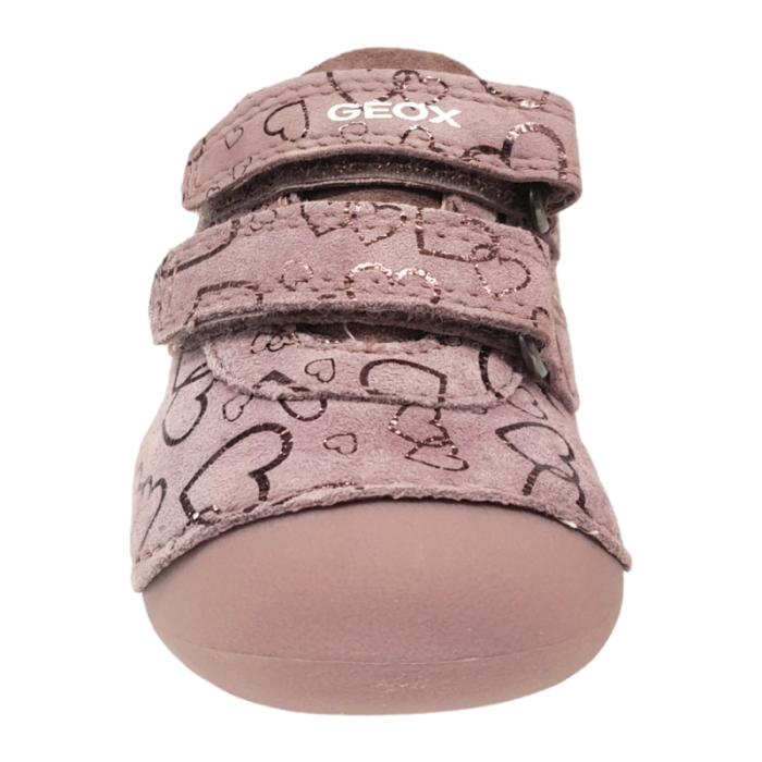 Scarpina in pelle primi passi bambina pink-silver - Geox