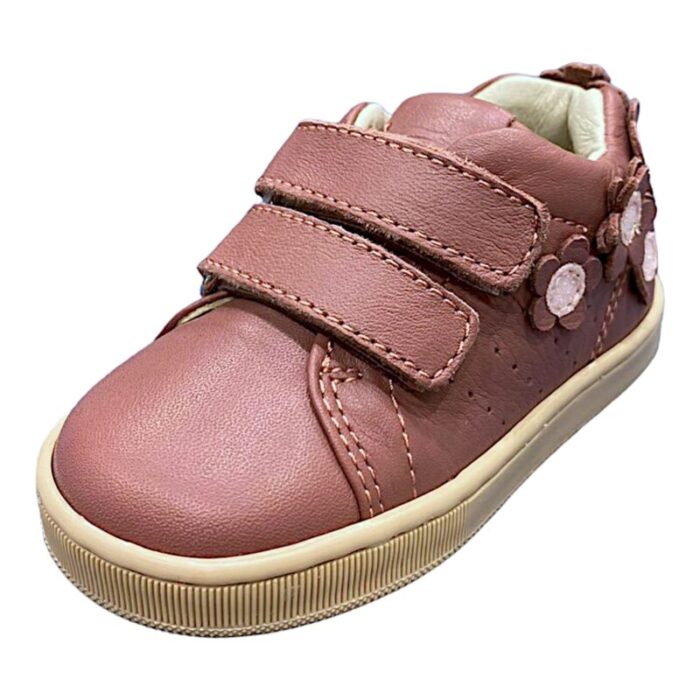 Sneaker bambina primi passi color rosa antico con fiori - Balducci