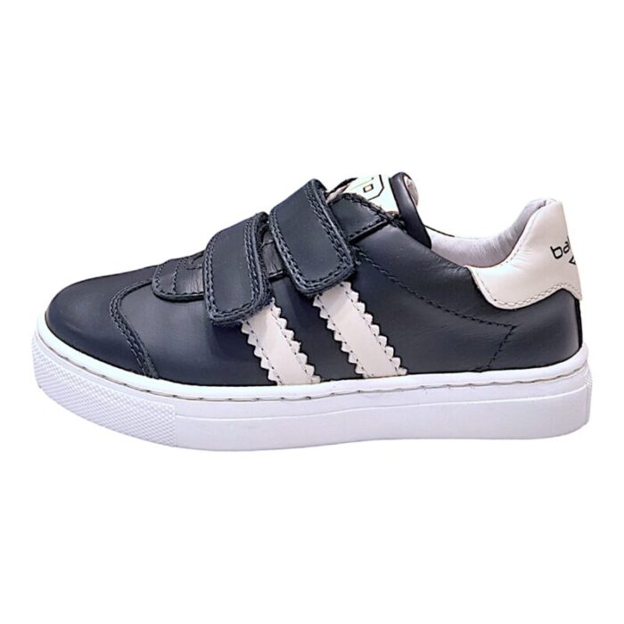 Sneaker bambino con doppio strappo colore blu-bianco - Balducci