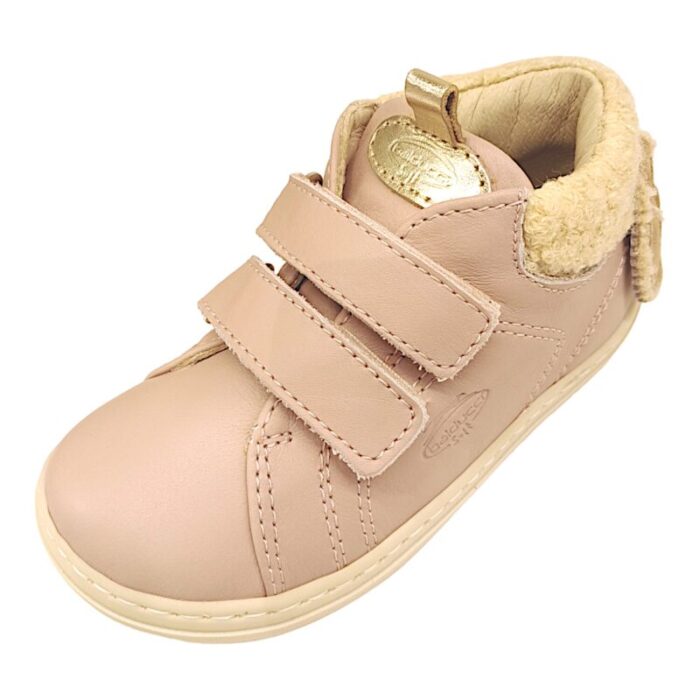 Sneaker primi passi bambina di colore rosa-beige e pecorella - Balducci