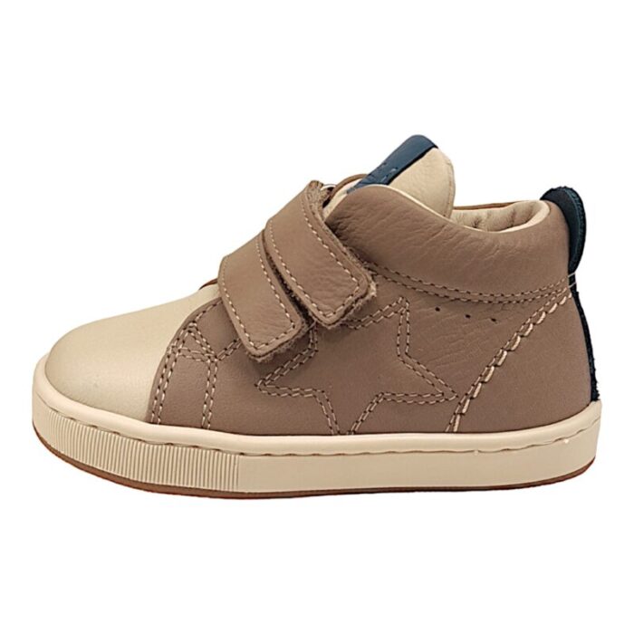 Sneaker primi passi bambino color beige-ambra con stella decorativa - Balducci